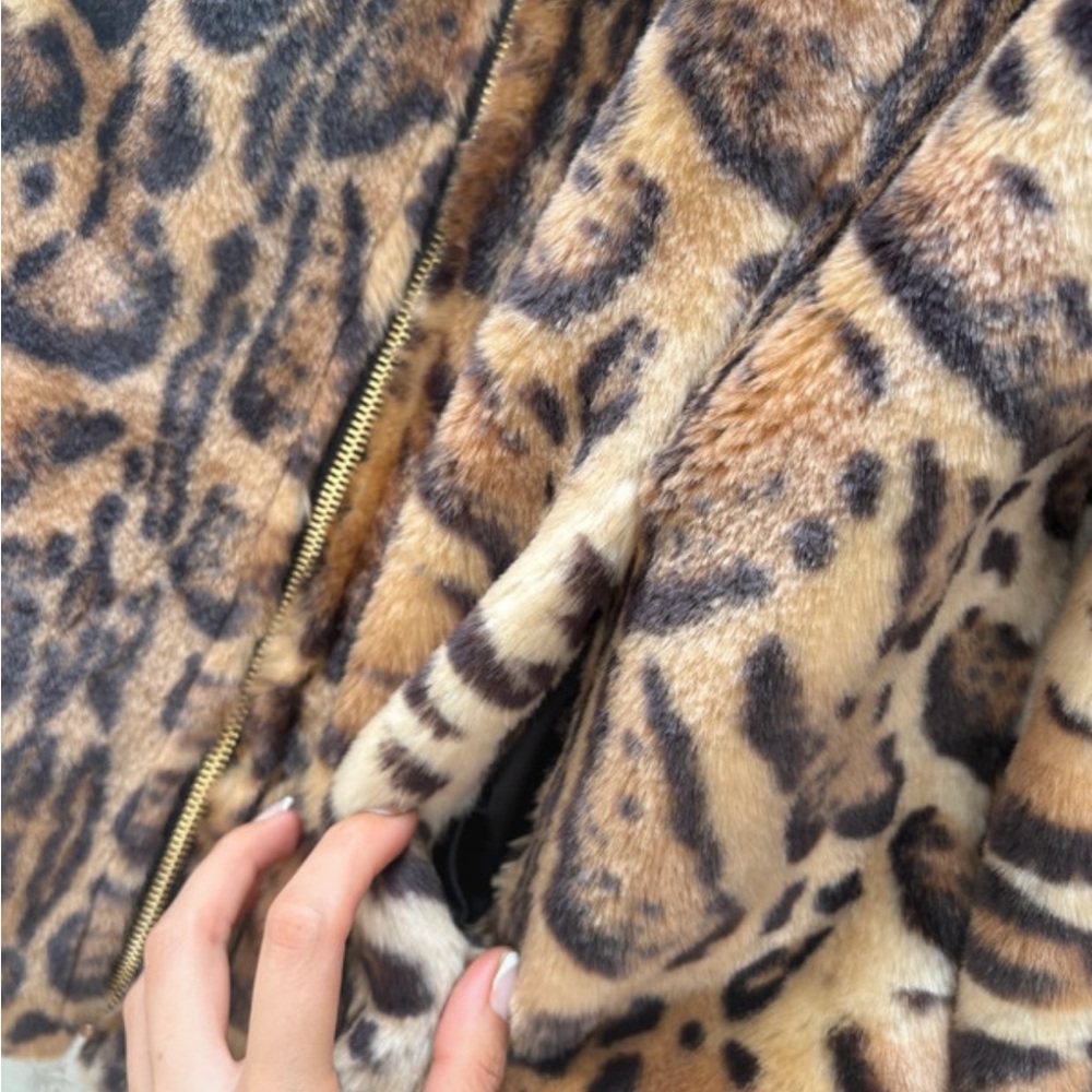 Cache Animal Print Teddy Jacket - image 4